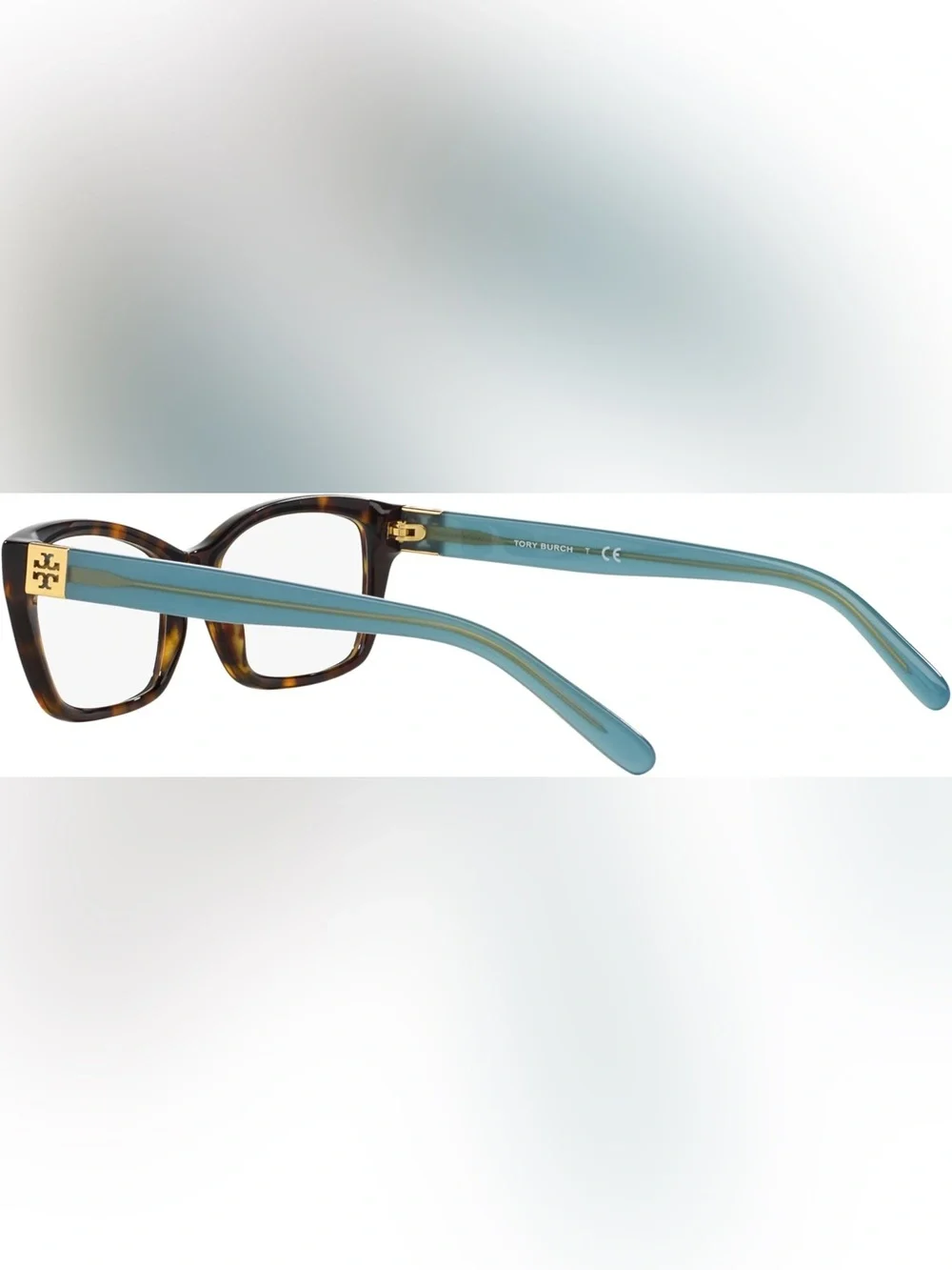 Tory Burch TY2049-1359-53 Eyeglasses – Tortoise & Teal Preowned - Picture 3 of 14